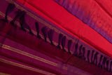 Bright Red Kanjivaram Saree with Wine Pallu - MIRASILKS Bright Red Kanjivaram Saree with Wine Pallu