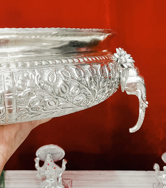 Urli -German silver - MIRASILKS Urli -German silver