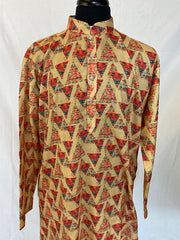 Beige Cotton Men's Kurta - MIRASILKS Beige Cotton Men's Kurta
