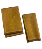 Mustard Kanjivaram Saree with Jasmine Flower( Malli moggu ) motifs