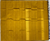 Mustard Kanjivaram Saree with Jasmine Flower( Malli moggu ) motifs