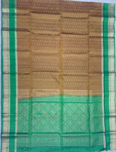 Mustard Color Soft Silk Saree with Green Border
