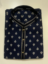 Navy Blue Ethnic Men's Kurta Set - MIRASILKS Navy Blue Ethnic Men's Kurta Set