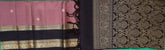 Dusty Rose Soft Silk Saree with Coffee Brown