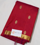 Red Kanjivaram Saree with Golden Border