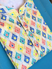 Lucknowi Mens Kurta - Multicolor Patterns - MIRASILKS Lucknowi Mens Kurta - Multicolor Patterns