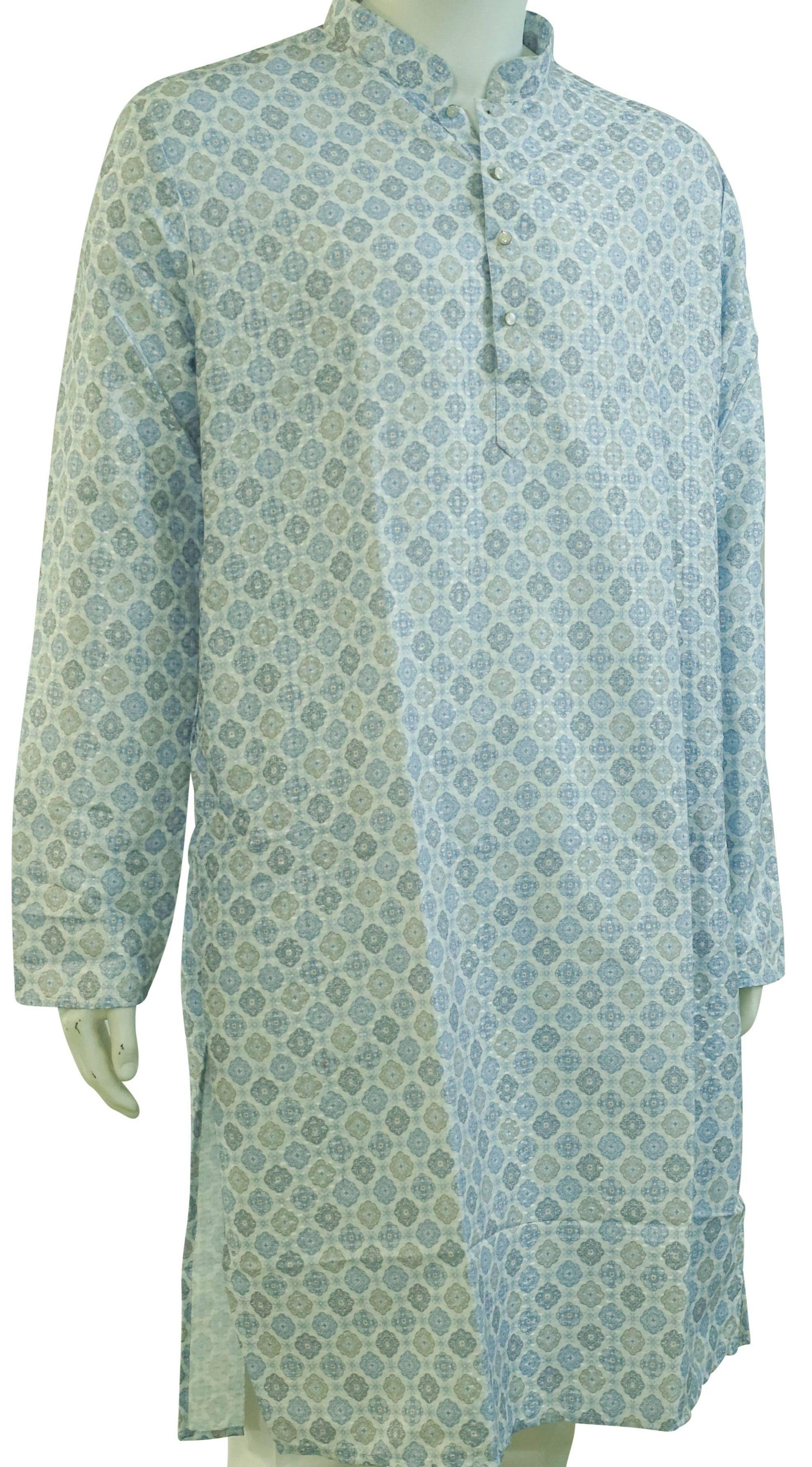 Lucknowi Mens  print Kurta Sets - MIRASILKS Lucknowi Mens  print Kurta Sets