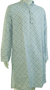 Lucknowi Mens print Kurta Sets - MIRASILKS Lucknowi Mens print Kurta Sets