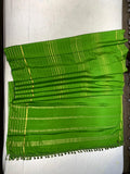Pure Mysore Parrot Green color Saree - Silk Mark Certified