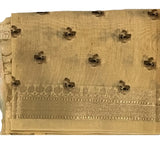 Ivory floral Chiniya banaras silk saree - MIRASILKS Ivory floral Chiniya banaras silk saree