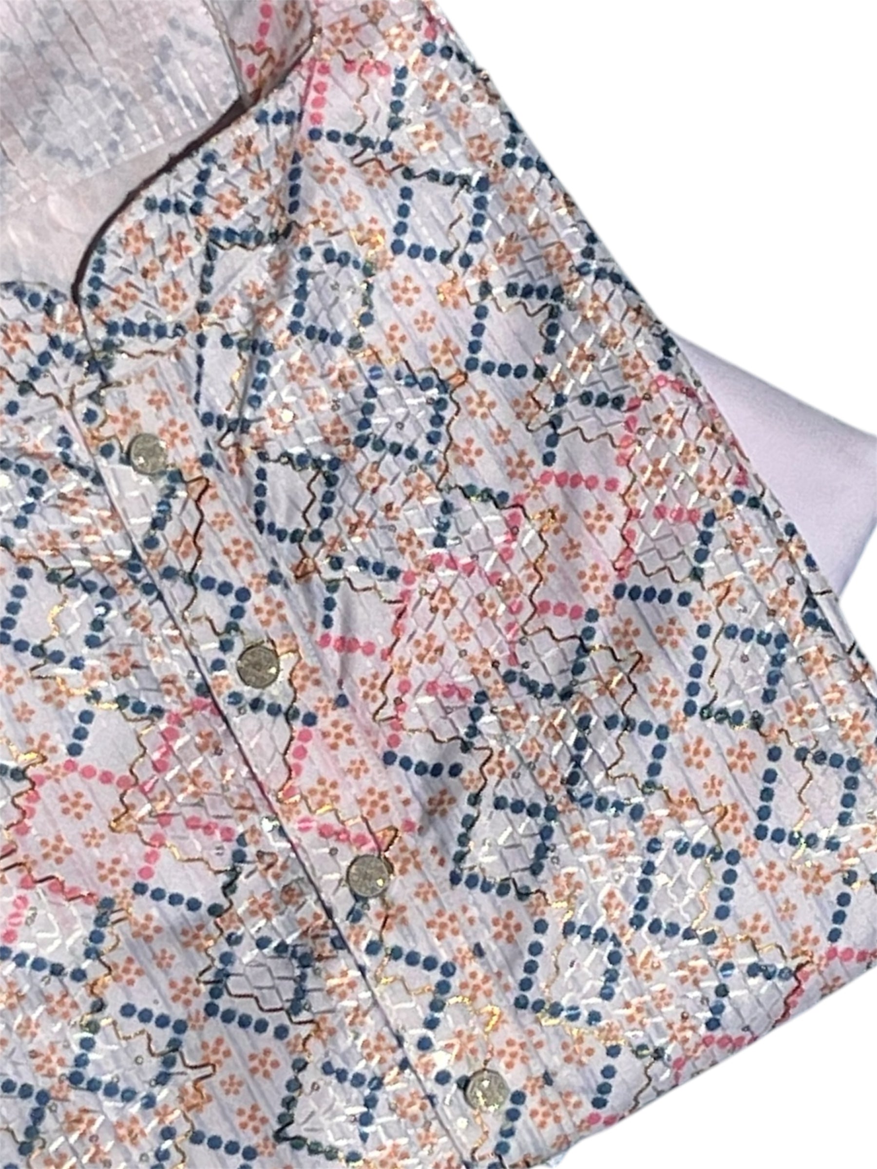 Lucknowi Mens Kurta -Geo pattern-green - MIRASILKS Lucknowi Mens Kurta -Geo pattern-green