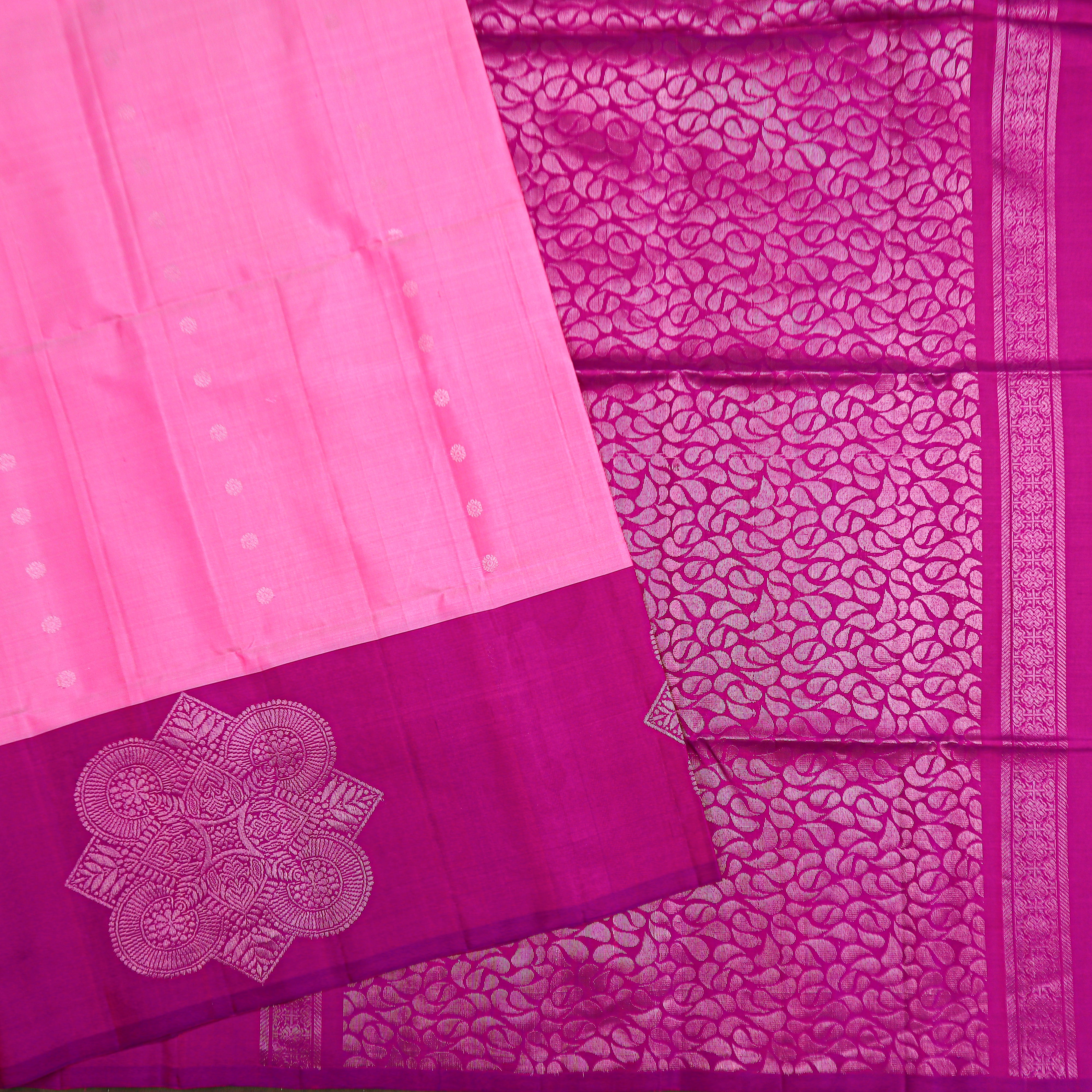 Rose Pink Soft Silk Saree - MIRASILKS Rose Pink Soft Silk Saree