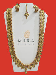 Long Haram Set Gold Plated - MIRASILKS Long Haram Set Gold Plated