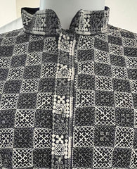 Smokey Black Chikankari Kurta Set for Men - MIRASILKS Smokey Black Chikankari Kurta Set for Men