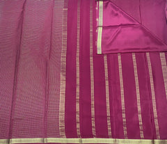 Rich Maroon ( Kattam )Golden Checks