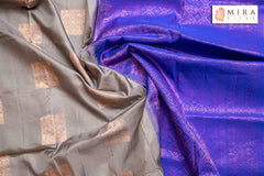 Steel grey soft silk - MIRASILKS Steel grey soft silk