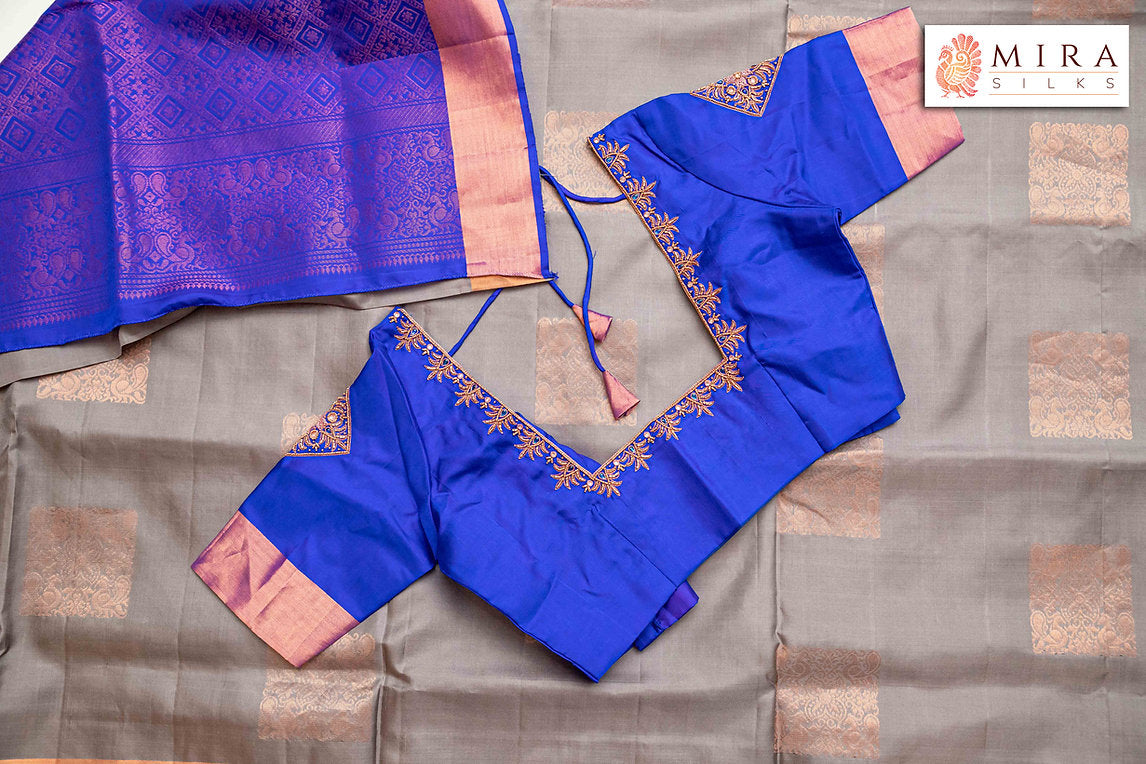 Steel grey soft silk - MIRASILKS Steel grey soft silk