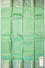 Seafoam Green saree Kanjivaram Silk Saree | SILK MARK CERTIFIED - MIRASILKS Seafoam Green saree Kanjivaram Silk Saree | SILK MARK CERTIFIED