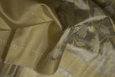 Pale Silver Tissue Gold Saree With Champagne Gold Pallu - MIRASILKS Pale Silver Tissue Gold Saree With Champagne Gold Pallu