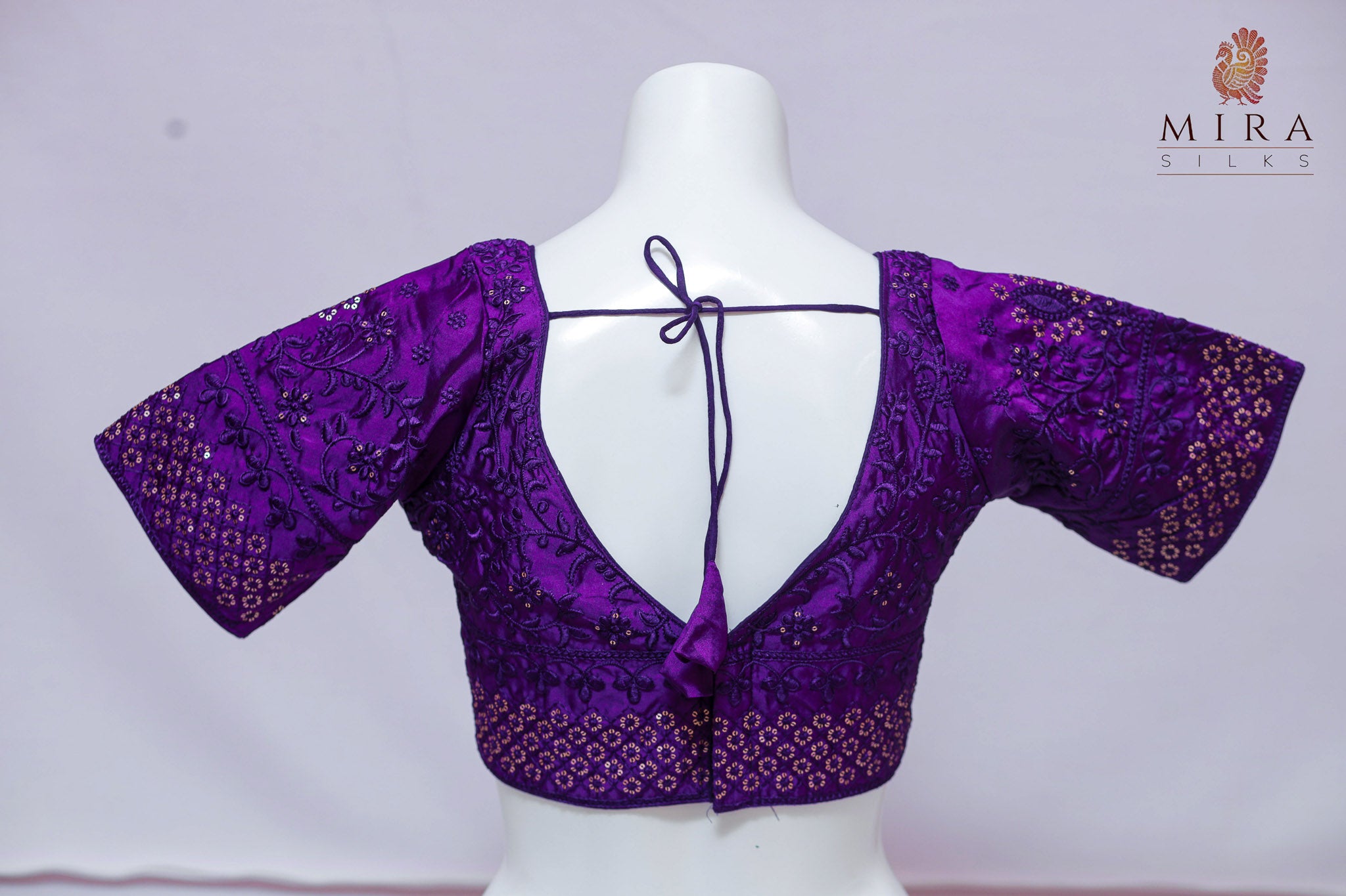 Indigo Embroidered Blouse