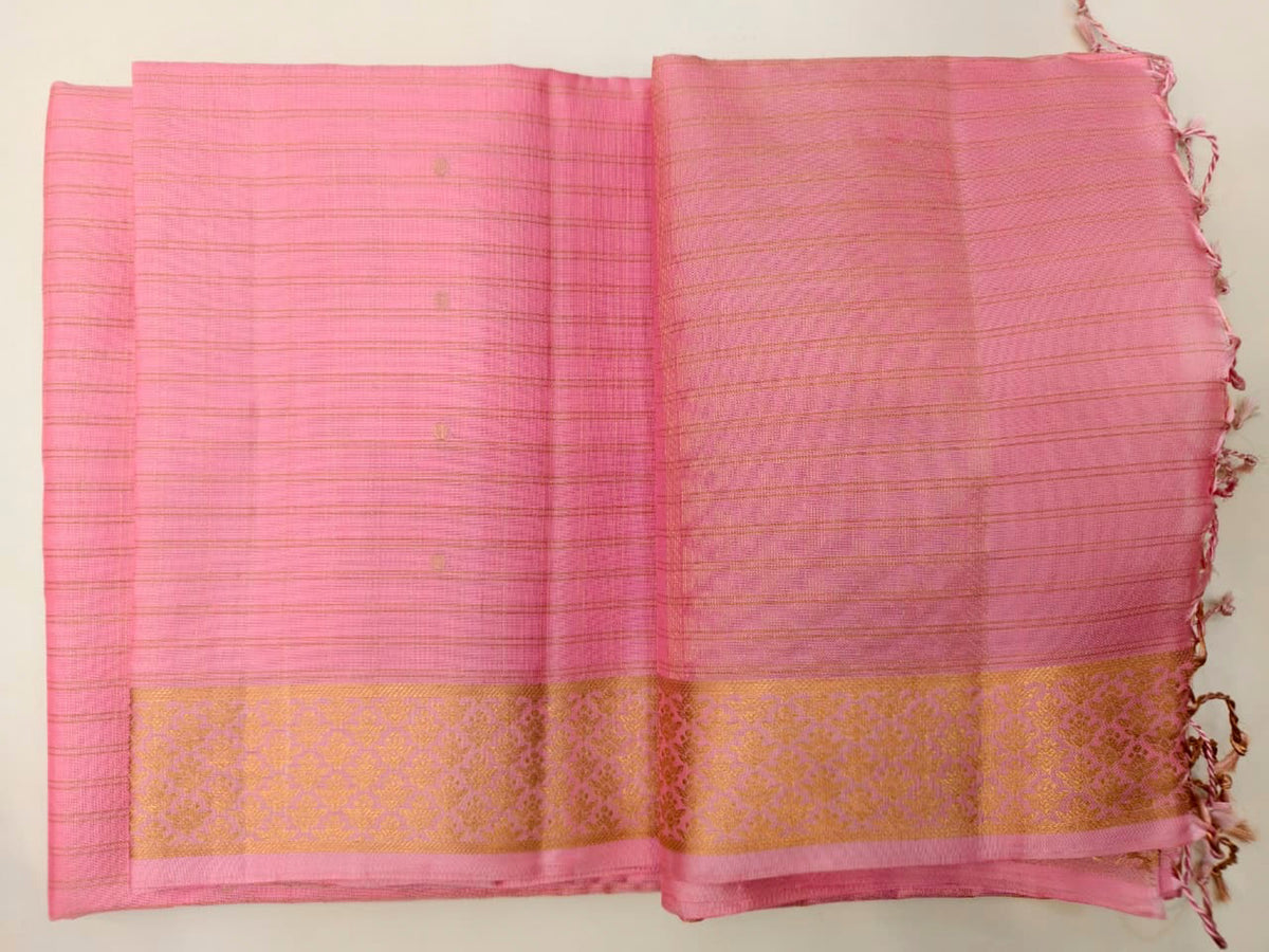 pink color Soft Silk Saree
