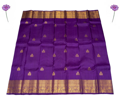 Purple Kanjivaram Saree