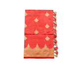 Peach Banaras Katan Silk Saree