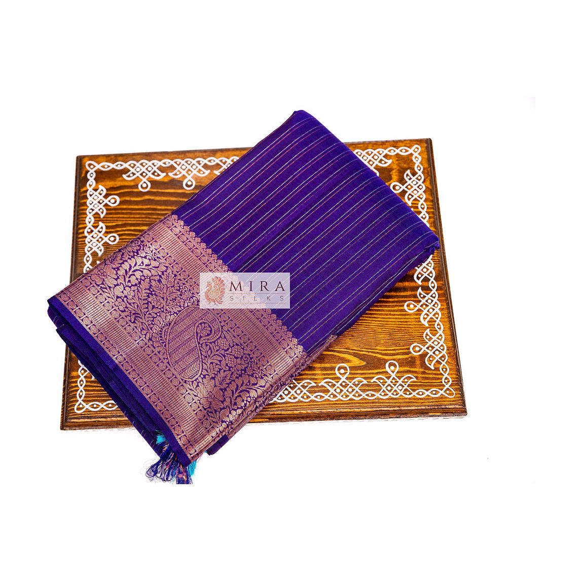 Indigo Blue Kanjivaram Silk Saree