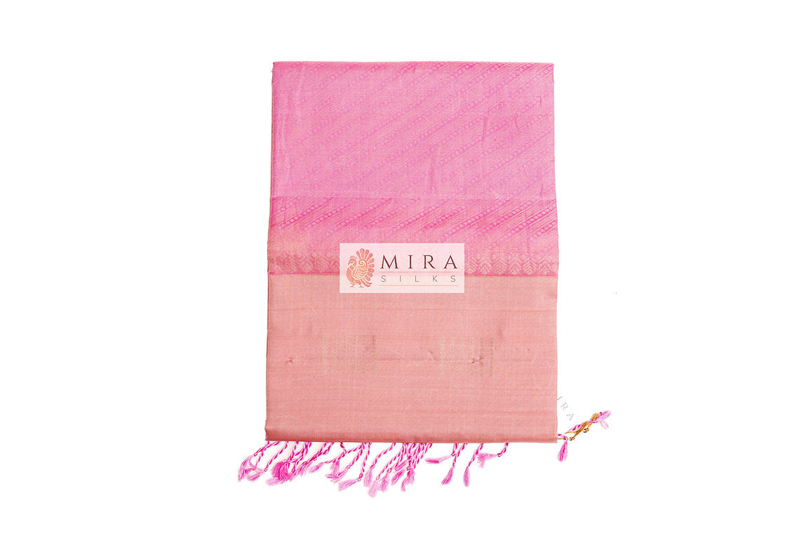 Mauve with pink soft silk saree | SILK MARK CERTIFIED