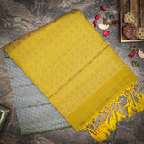 Gray Patterned Soft Silk Saree |SILK MARK CERTIFIED - MIRASILKS Gray Patterned Soft Silk Saree |SILK MARK CERTIFIED 