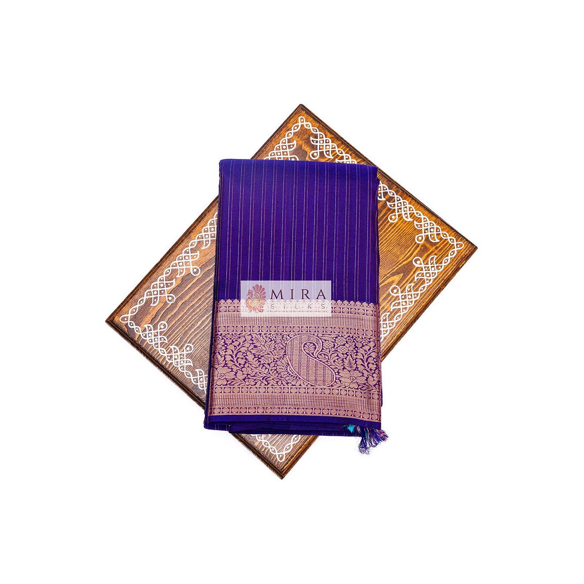 Indigo Blue Kanjivaram Silk Saree