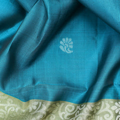 Blue SoftSilk Sari