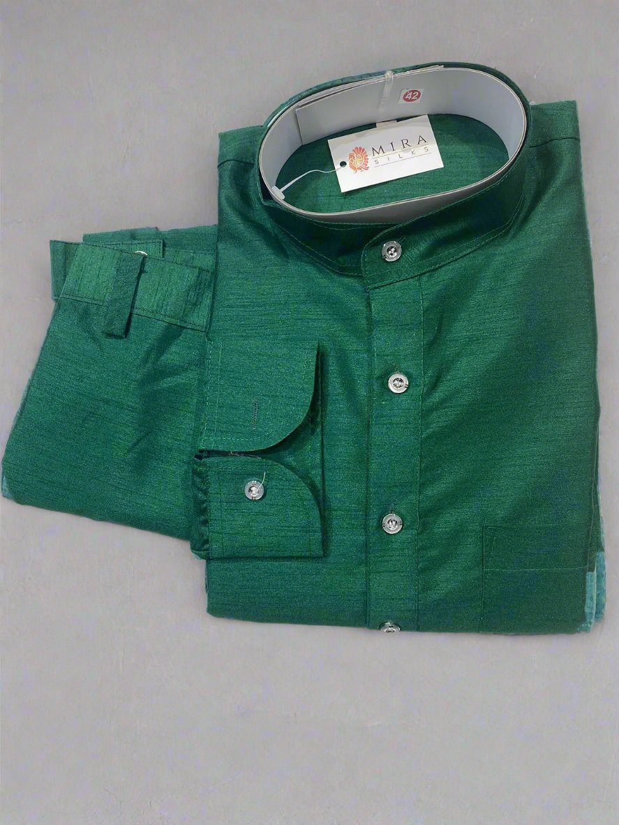 Emerald Green Mens Kurta - Size42