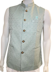 Indian Ethnic Men's Sea Green Jacket