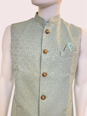 Indian Ethnic Men's Sea Green Jacket