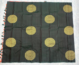 Dark Green Kanjivaram Saree with Emerald Red Pallu