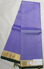 Lavender Kanjivaram Saree with creme Border