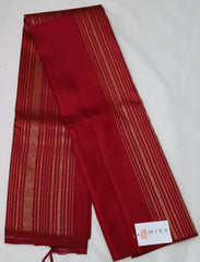 Red Kanjivaram Saree with Golden Design