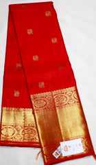 Red Kanjivaram Saree with Golden border