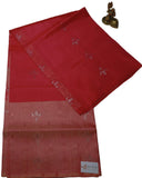 Pink and peach soft silk saree