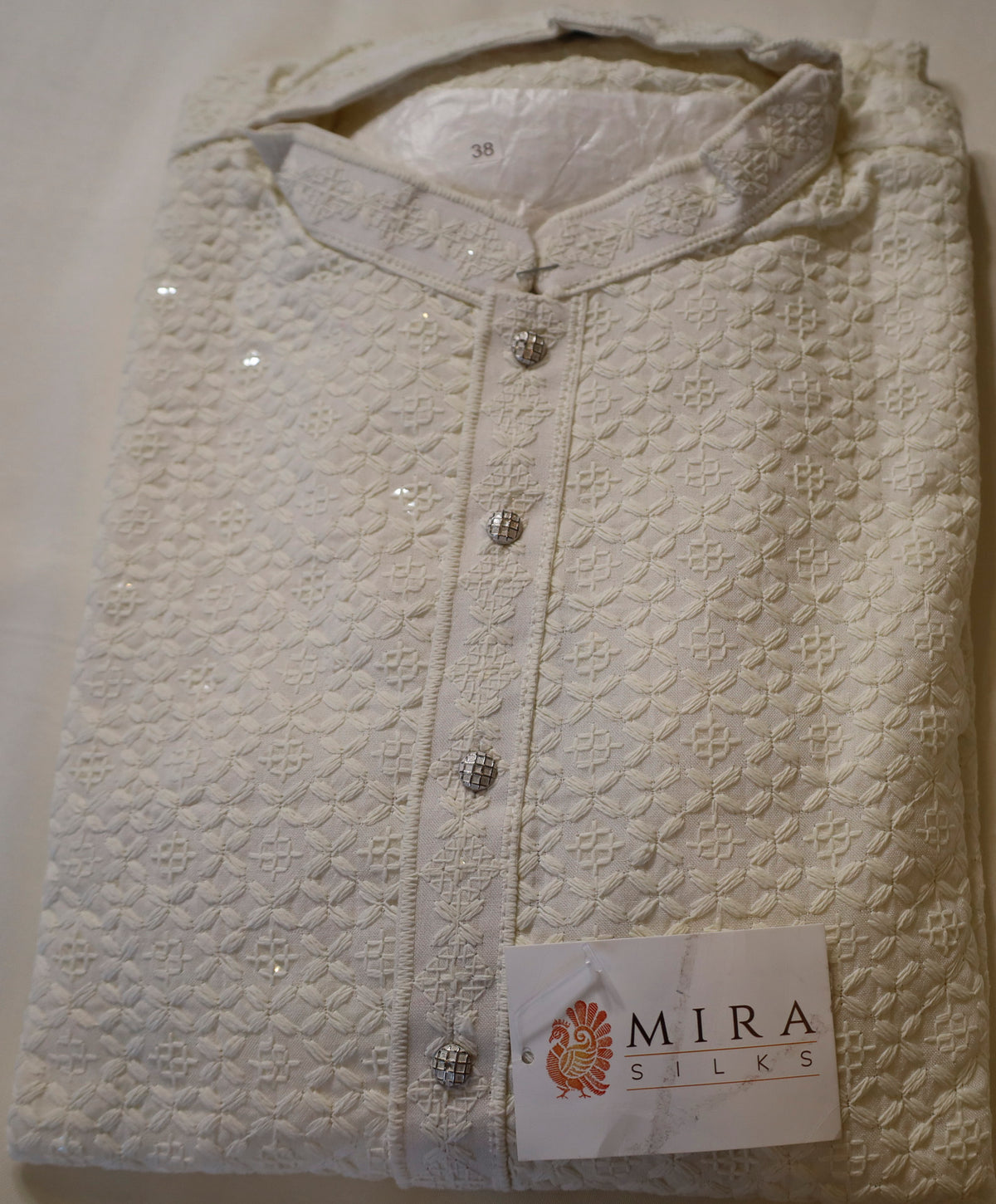 Beige Men's Kurta set