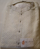 Beige Men's Kurta set