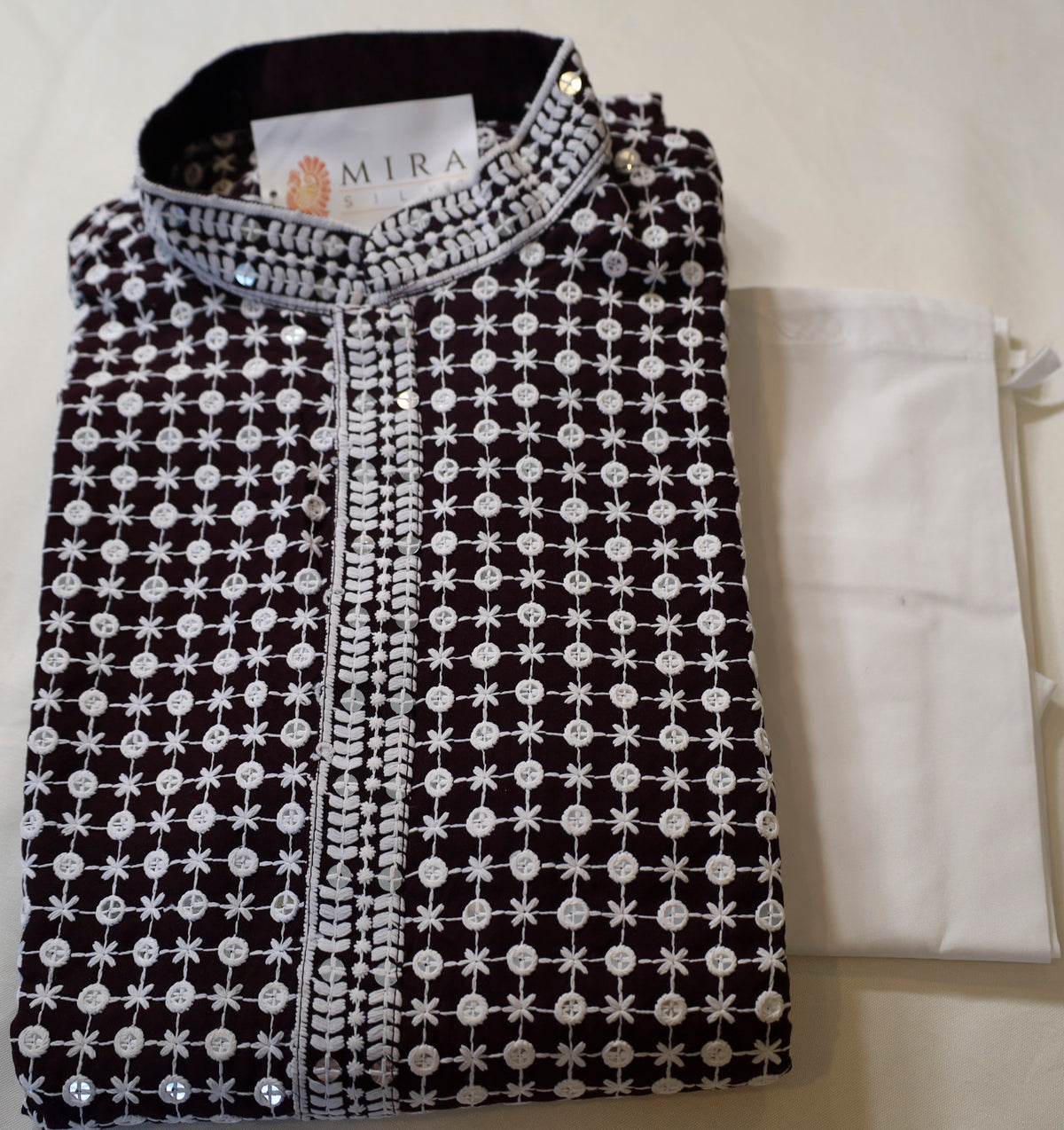 Wine  Men's Kurta set