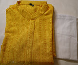 Yellow Men's Kurta set