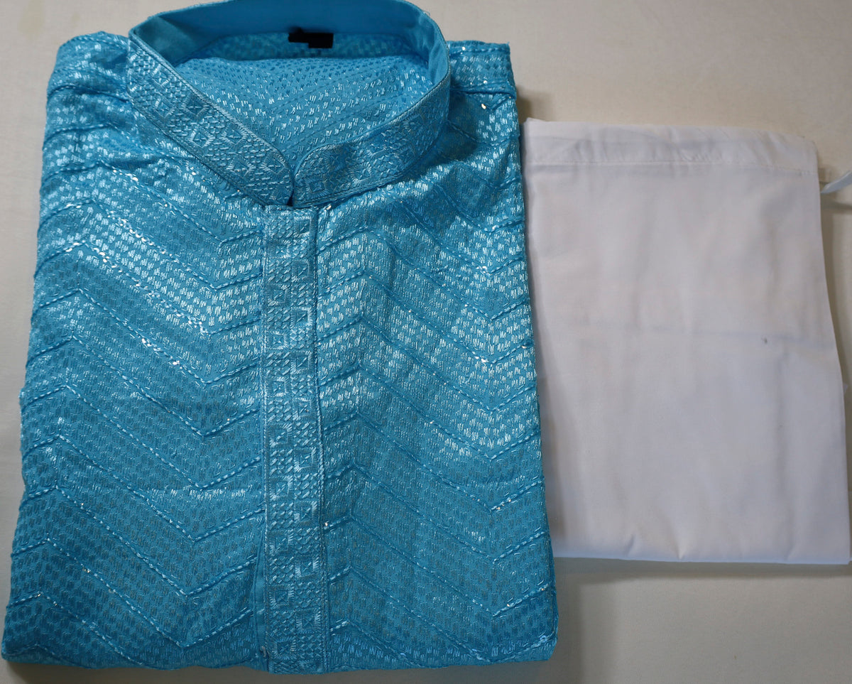 Blue Men's Kurta set