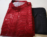 Maroon Red Men's Kurta set