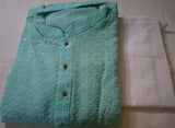 Turquoise Blue Men's Kurta set