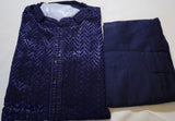 Navy Blue Men's Kurta set