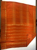 Pure Mysore Orange color Saree  - Silk Mark Certified