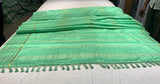 Pure Mysore Mint Green  color Saree  - Silk Mark Certified